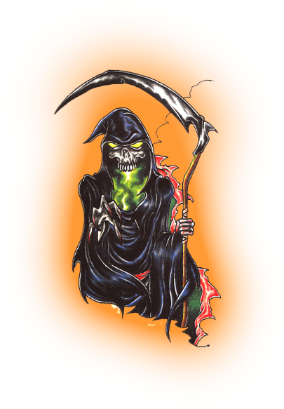 Black And White Tattoos Designs Skin Art Pictures Images - Death Tattoos (493x633), Png Download