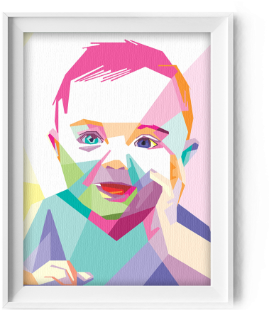 Modern Canvas Art From Photos Baby Portrait - Marilyn Monroe (422x480), Png Download