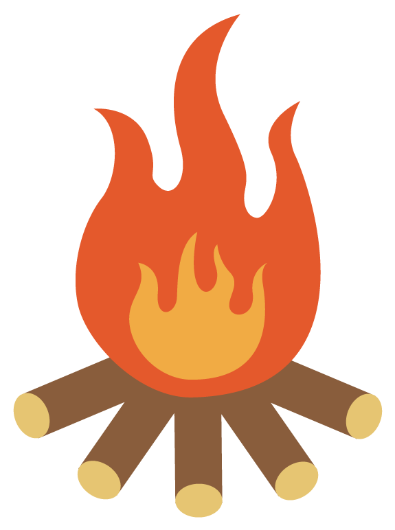 Vector Black And White Download Bonfire Clipart Watercolor - Combustion Dibujo (800x800), Png Download