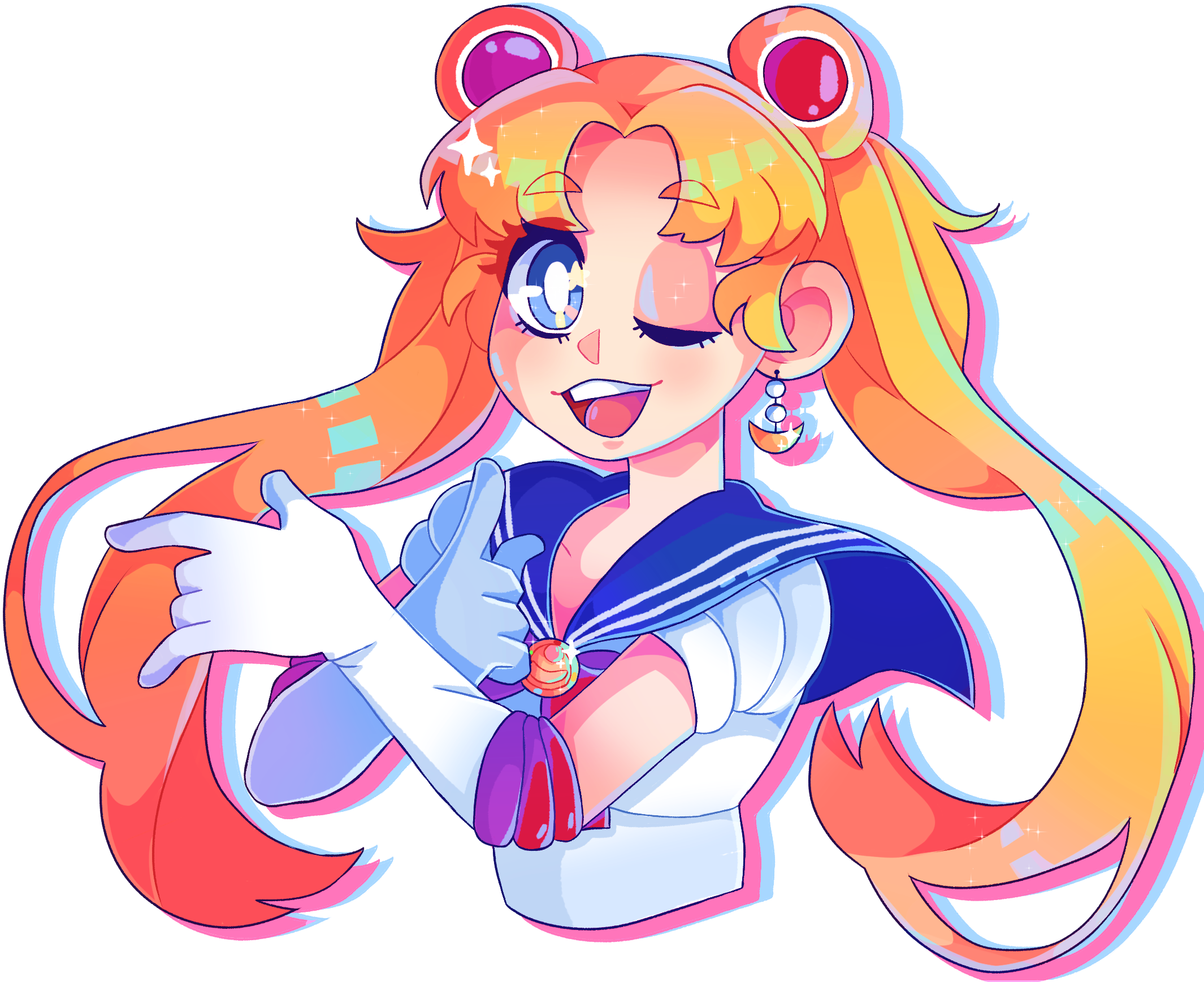 Sailor Moon - Newgrounds (2130x1737), Png Download