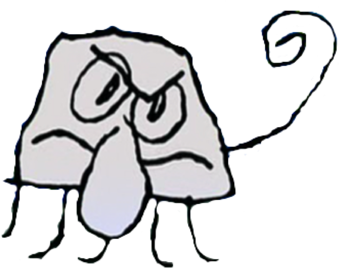 Squid Doodle - Doodle Squidward (734x600), Png Download