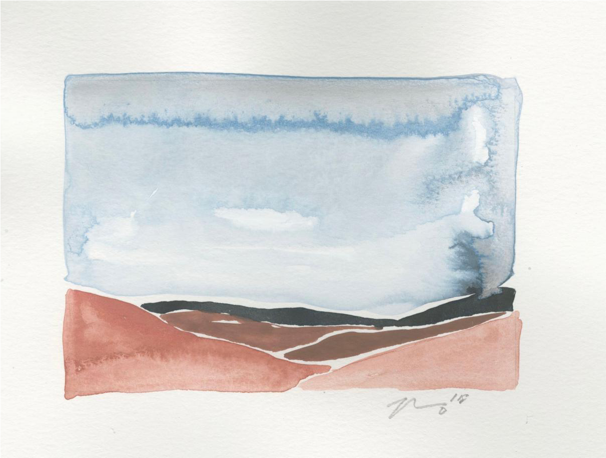 Svg Transparent Library Sea Viii Watercolor Giclee - Watercolor Painting (1344x1016), Png Download