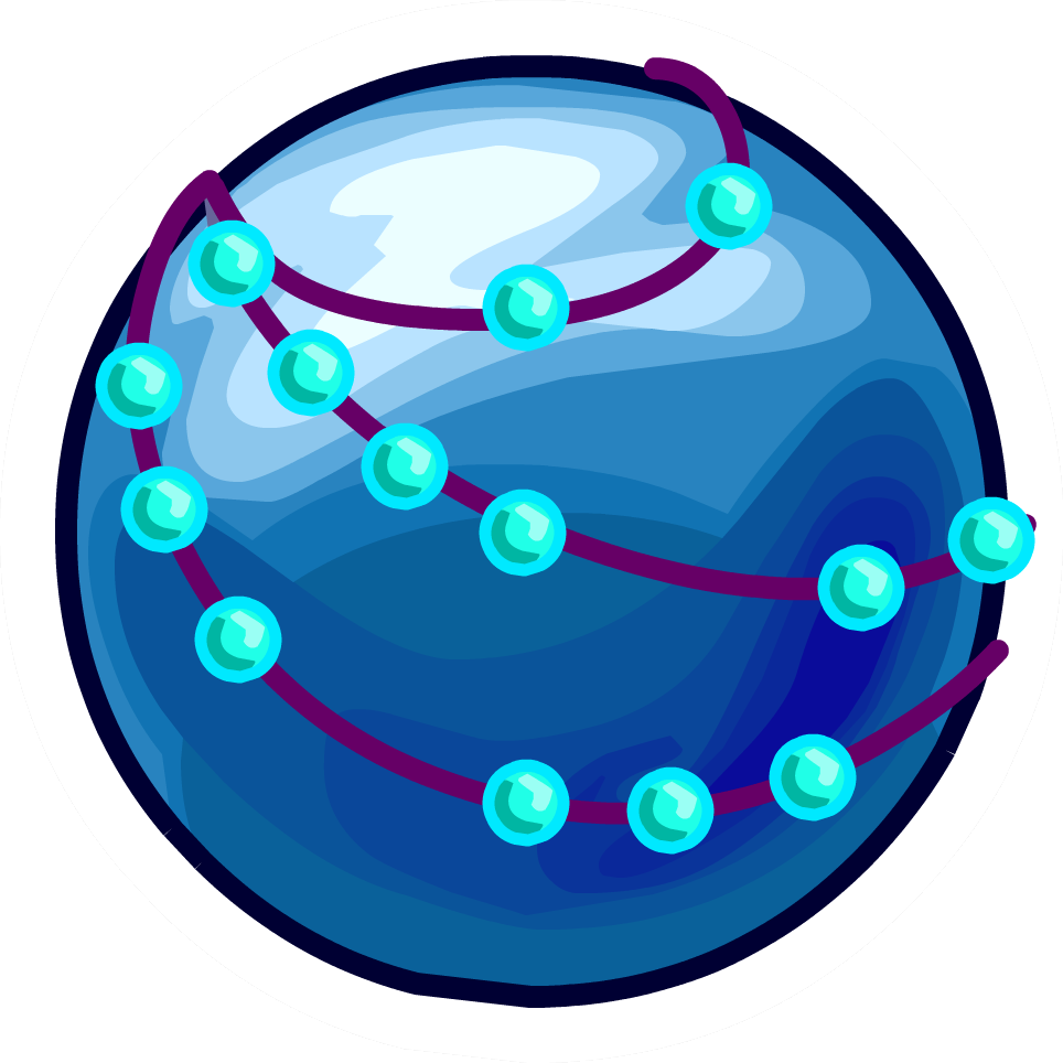 Crystal Ball Pin - Club Penguin Crystal Ball (964x964), Png Download