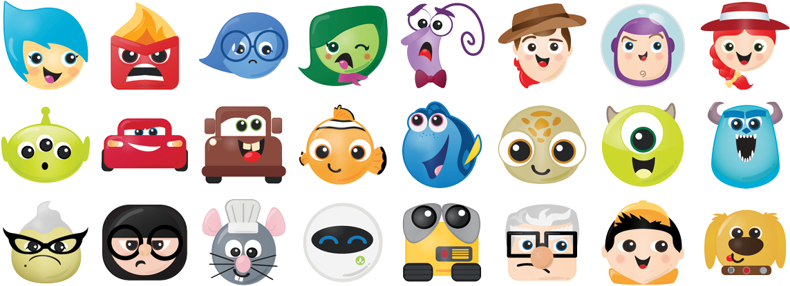 La Historia De Smith - Dibujos De Disney Emojis (1200x465), Png Download
