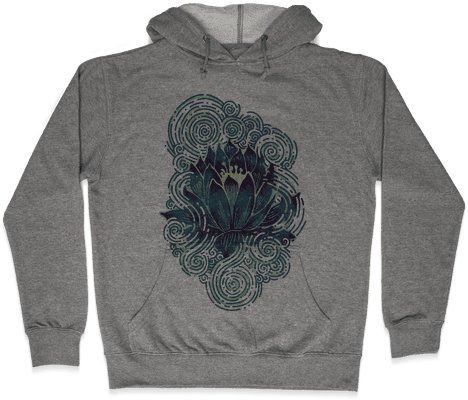Lotus Flower Hooded Sweatshirt - Roses Are Red Violets Are Blue Jokes (484x484), Png Download