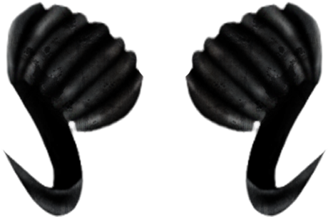 Svg Black And White Download Horn Png For Free Download - Devil (504x360), Png Download