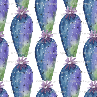 Cactus Western Watercolor - Barbary Fig (400x400), Png Download