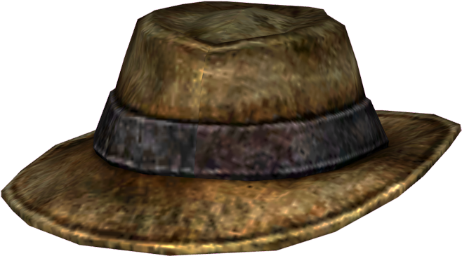 Fedora - Fallout Mysterious Stranger Hat (700x472), Png Download