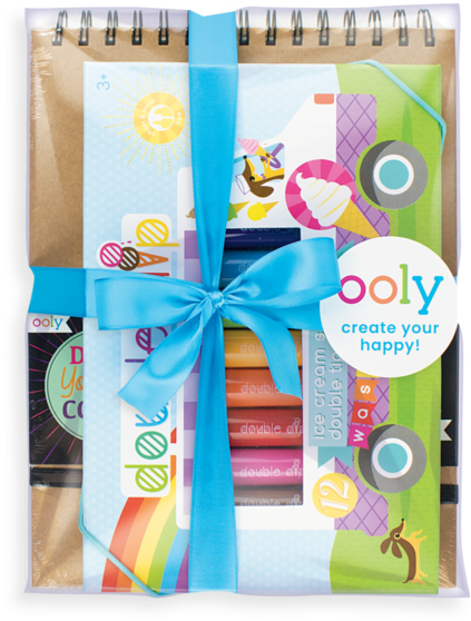 Scented Doodlers Kids Coloring Gift Set - Ooly 130-042 Double Dip Scented Chunky Markers-set (800x800), Png Download