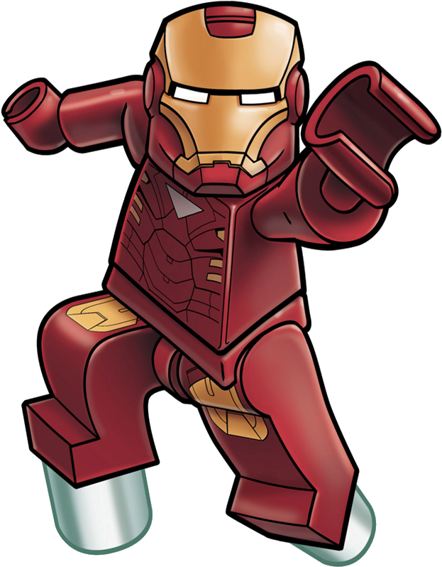 Iron Man Clipart Captain America - Iron Man Lego Dibujo (902x940), Png Download