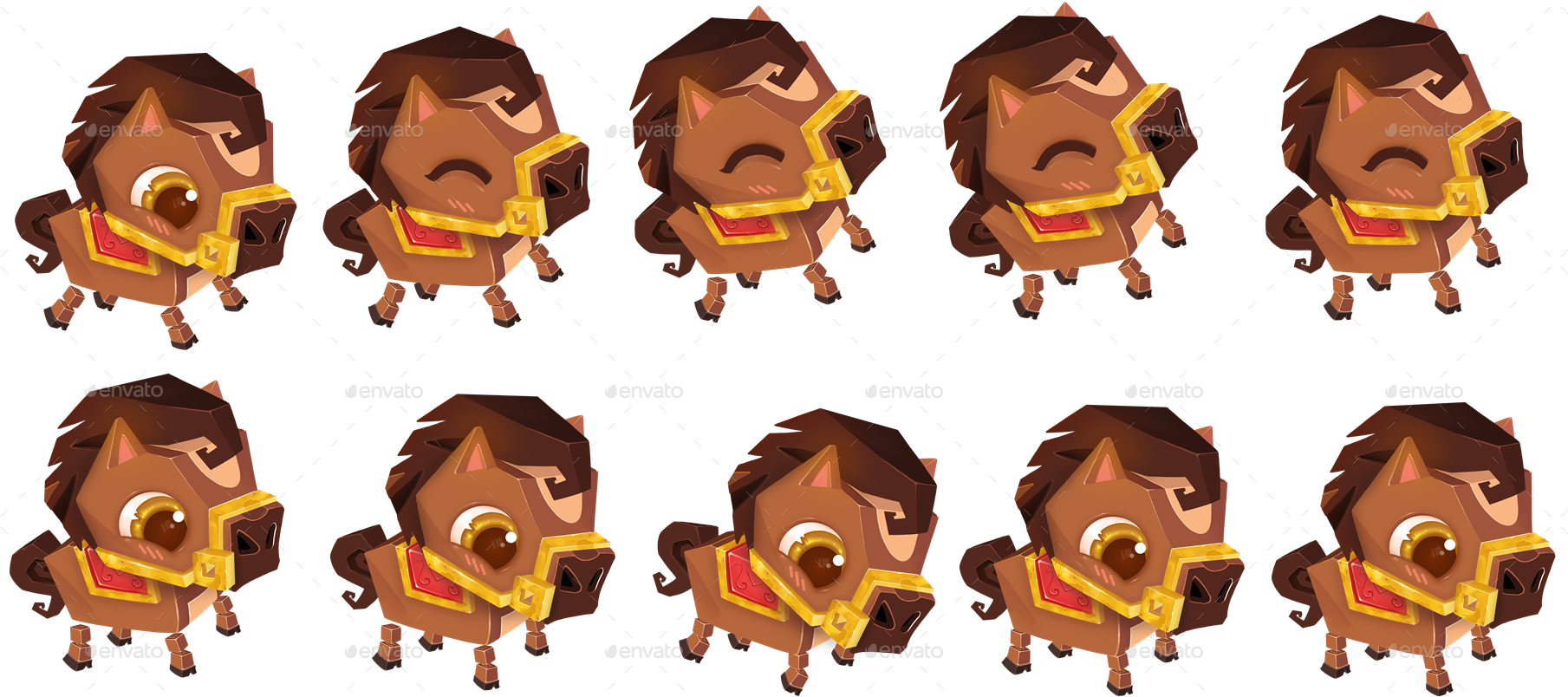 Sample/a Sprite Sample/horse Spine Attack 0 Sample/horse - Horse Sprite Sheet (1815x806), Png Download