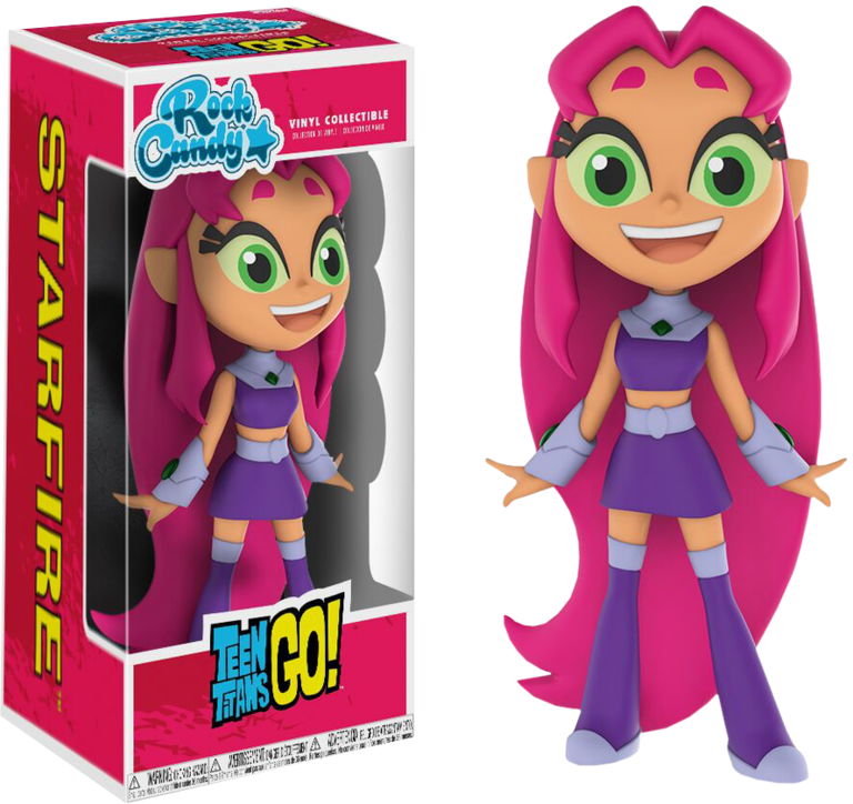 Starfire Rock Candy Vinyl Figure - Funko Rock Candy Teen Titans (768x724), Png Download