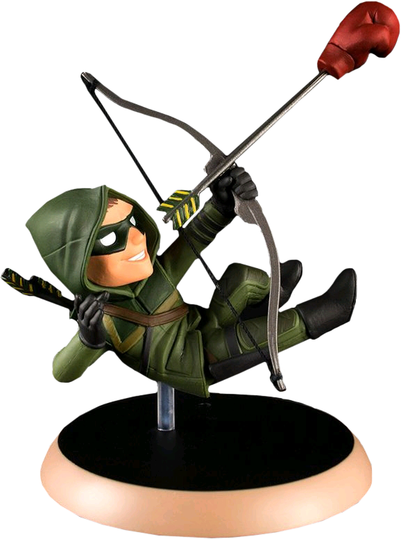 Green Arrow Q-fig 3” Vinyl Figure - Green Arrow Q-fig Figure (578x776), Png Download