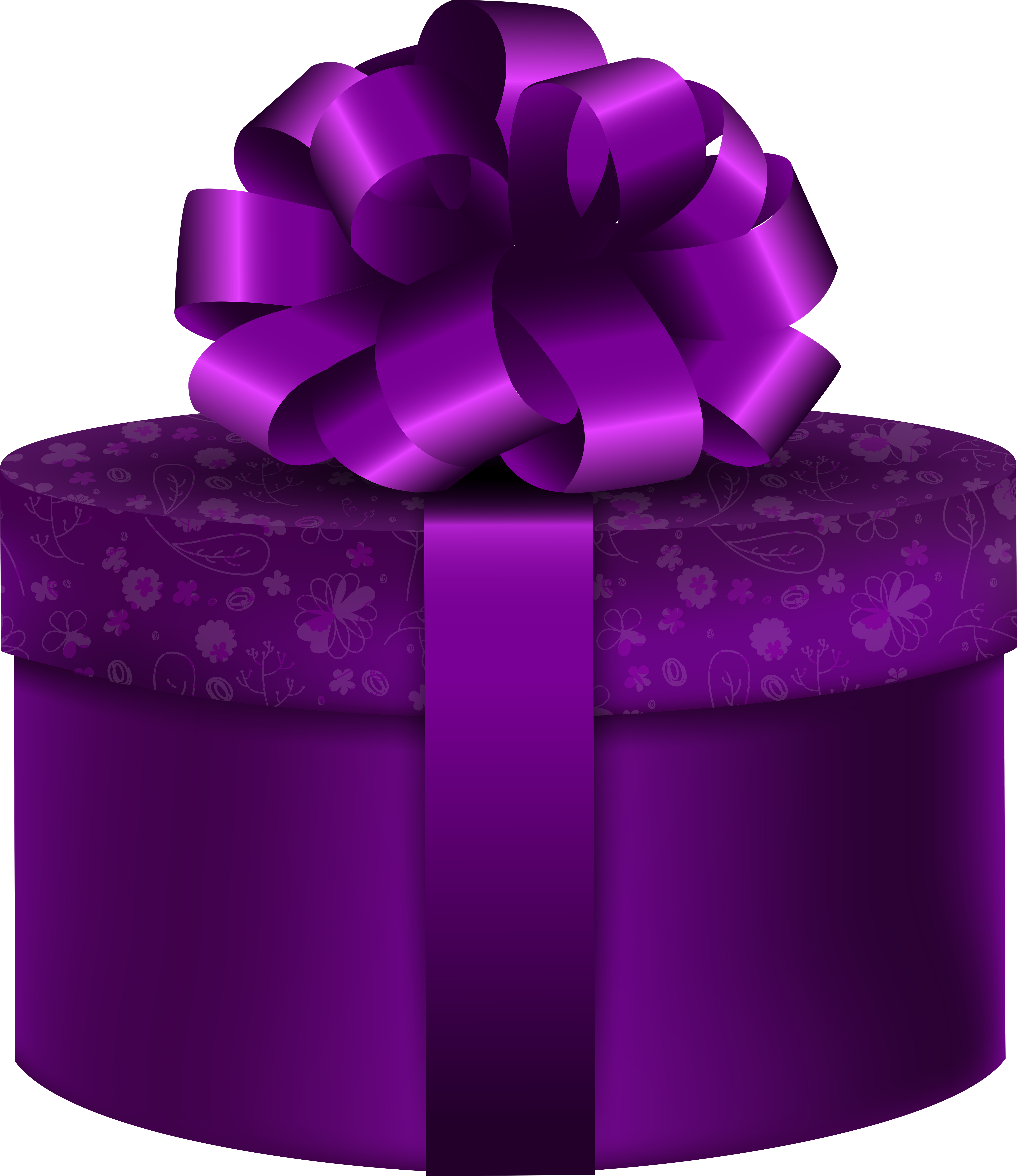 Visit - Purple Gift Clip Art (529x600), Png Download