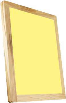 Single Wood Frame Yellow Mesh - Yellow (504x504), Png Download