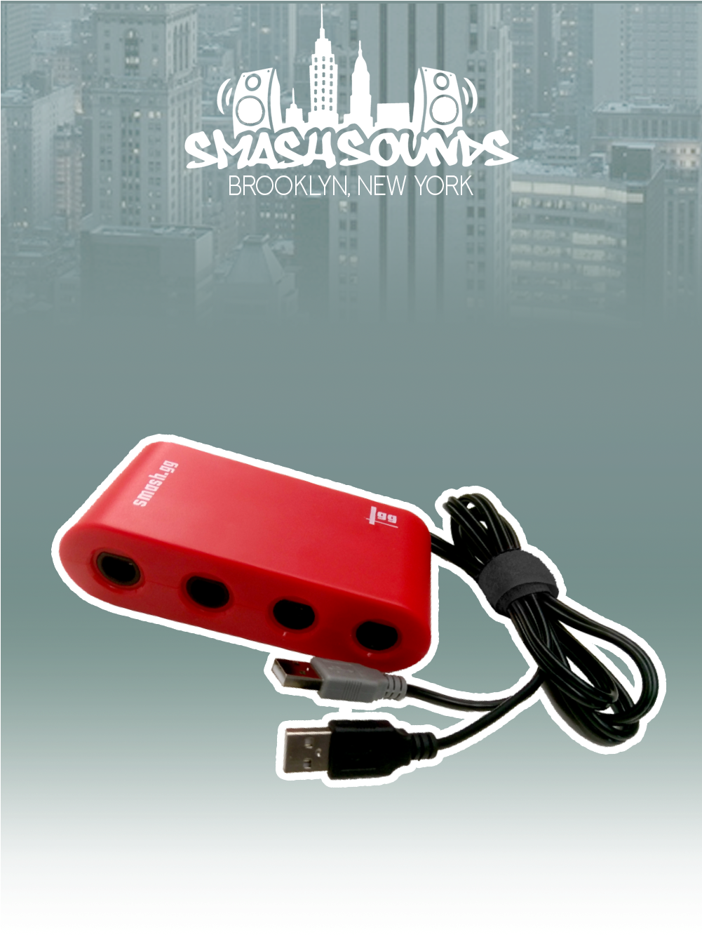 Gg Gamecube Controller Adapter Is Compatible With Wii - Gadget (1000x1500), Png Download