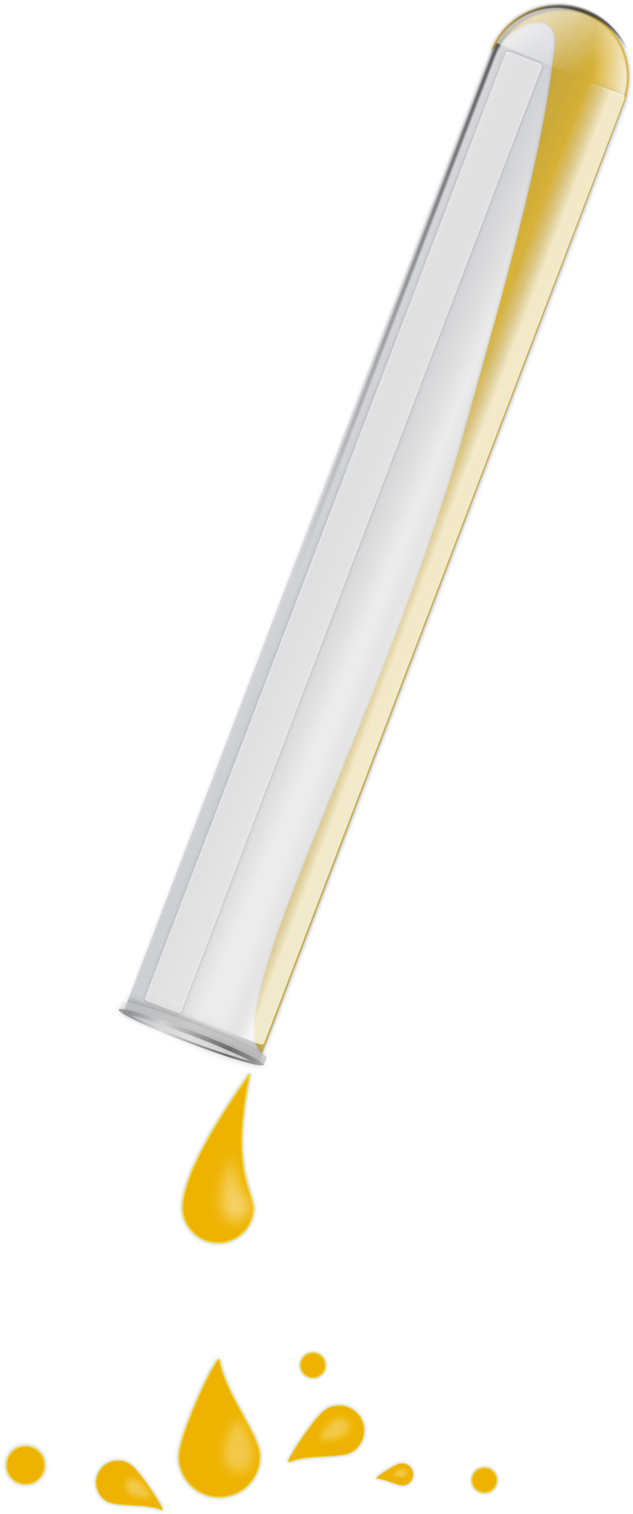 This Free Icons Png Design Of Test Tube Dripping (1069x2400), Png Download
