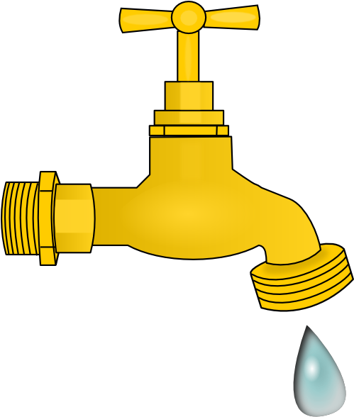 Dripping Faucet Svg Clip Arts 498 X 595 Px (498x595), Png Download