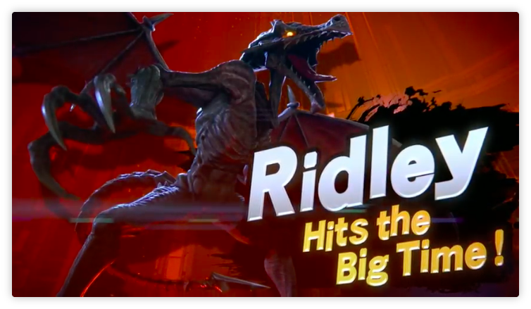 12 Jun - Smash Brothers Ultimate Ridley (754x439), Png Download