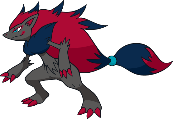 Zoroark Dream - Fake And Real Pokemon (555x383), Png Download