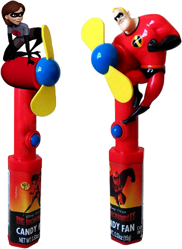 Disney The Incredibles 2 Character Fan Candy Toy For - Incredibles 2 Candy Fan (500x500), Png Download