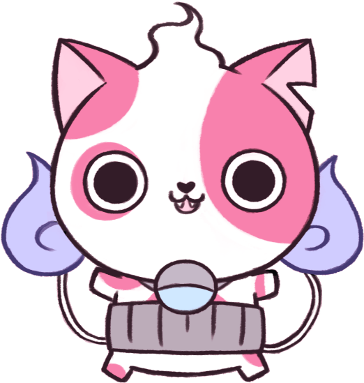 Can Buy Herebuchi, Tom, And Whis Also Sticker Pack - Yo Kai Jibanyan Y Tomnyan Yo Komasan (600x800), Png Download