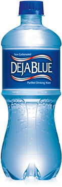Deja Blue - Deja Blue Water Bottle (394x380), Png Download