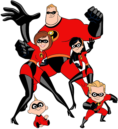The Clip Art Disney - Incredibles Logo (473x518), Png Download