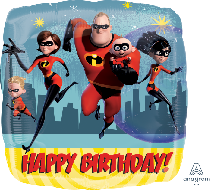 Incredibles 2 Birthday Background (700x628), Png Download