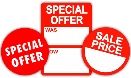 Promotional Stickers - Special Offer (500x300), Png Download