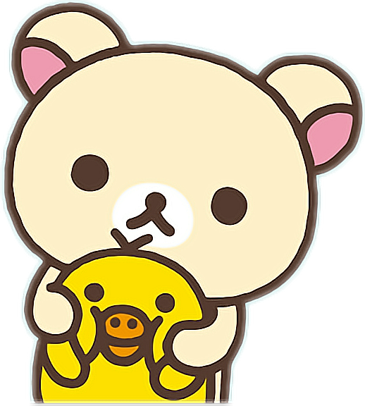 Kawaii Cute Japan Rilakkuma Korilakkuma Cuteness - Cute Rilakkuma Cartoon (518x576), Png Download