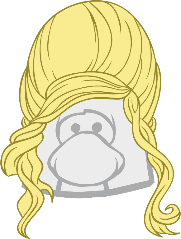 The Blonde Beehive - Club Penguin Blonde Beehive (581x769), Png Download