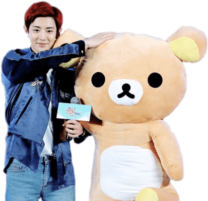 Download - Rilakkuma Chanyeol (540x481), Png Download