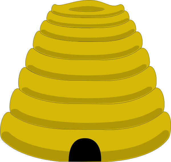 Beehive Template Clip Art - Panal De Abejas Png (600x571), Png Download