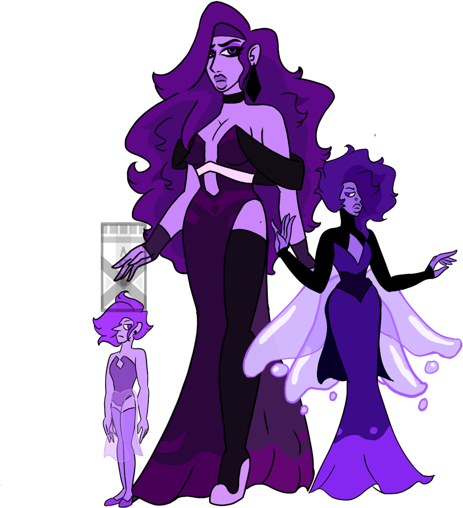 Purple Diamond And Her Lazurite And Pearl - Purple Diamond Steven Universe Oc (1280x1280), Png Download