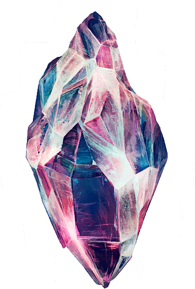 Cool Pink Purple Diamond Transparent - Crystal Drawing (500x688), Png Download
