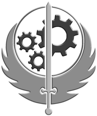 Brotherhood Of Steel, East Coast Chapter - Brotherhood Of Nod Vs (350x424), Png Download