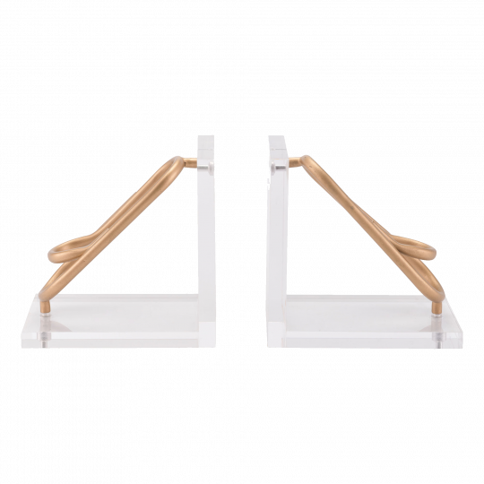 Clips Bookends Gold - Wood (540x540), Png Download