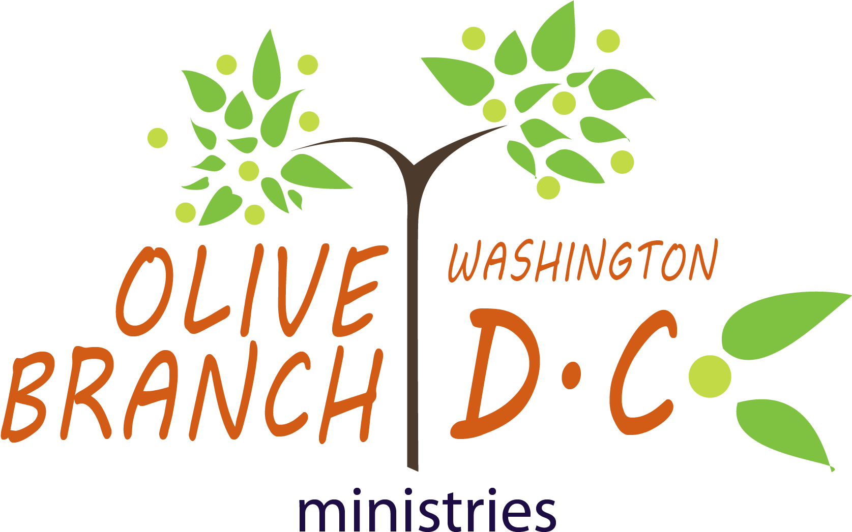 Olive Branch Washington Dc - Gold And Red Colored Crystal Brooch (2562x1077), Png Download
