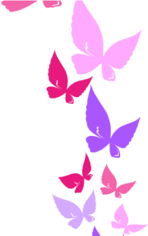 Rainbow Butterfly Clipart Border - Rainbow Butterfly Png Free (640x480), Png Download