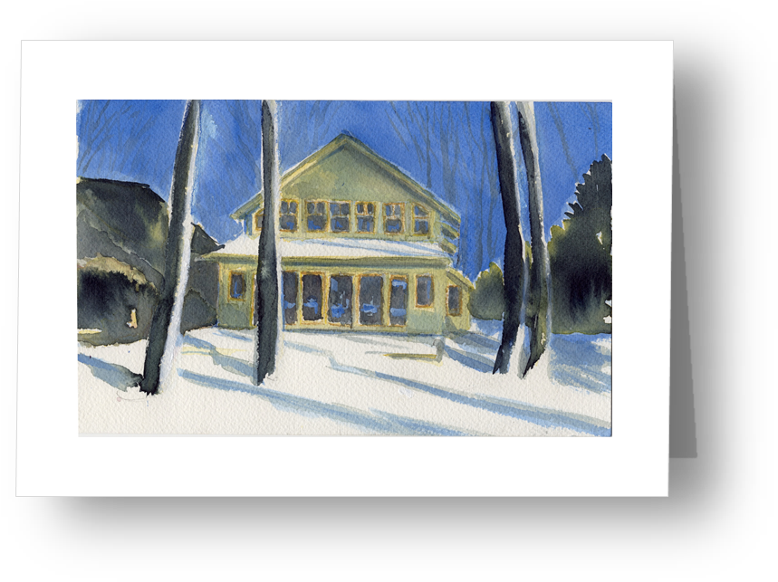 19 Seneca Avenue, Toronto Island - Painting (888x667), Png Download