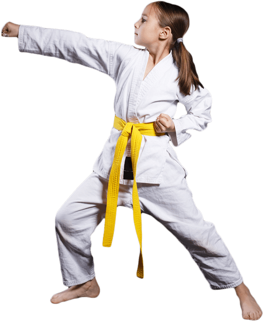 Elite Performance Gym Kids Girl Martial Arts - Karate (715x700), Png Download