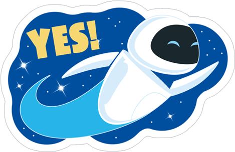 Viber Sticker «wall-e» (490x317), Png Download