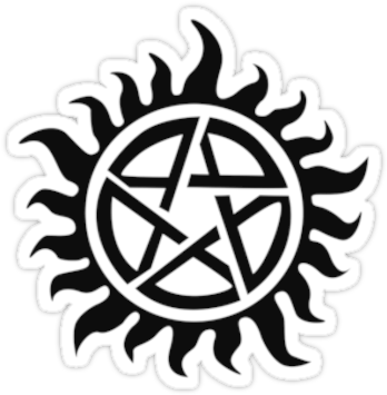 Demon Possession Protection [black] By Styl0 - Supernatural Tattoo Non Timebo Mala (375x360), Png Download