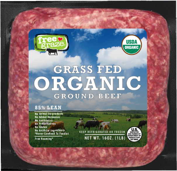 Organic Beef Brick Mockup-01 - Organic Beef (1000x750), Png Download