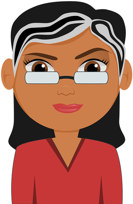 Delfina Martinez's Profile Photo - Woman With Glasses Cartoon (720x720), Png Download