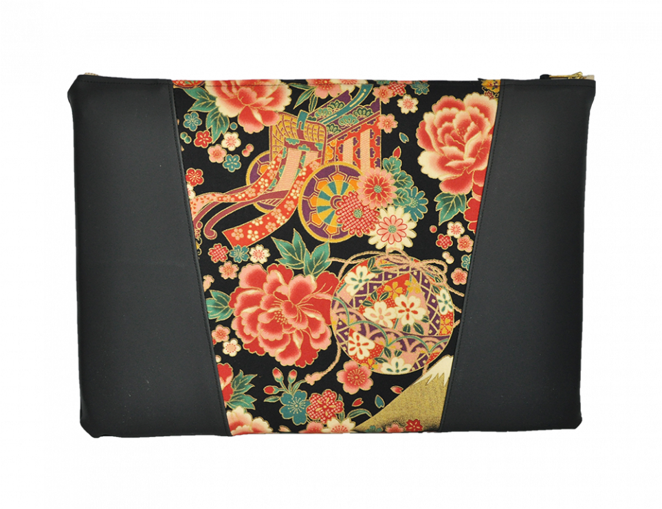 Impertissu Back - Tela Japonesa De Flores Kogane Fuji Diseño De Kokka (1000x740), Png Download