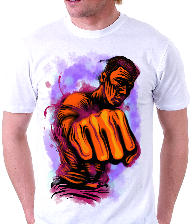 Muhammad Ali T-shirt - Flow State University - 100% Cotton 3 Color Screen (674x741), Png Download