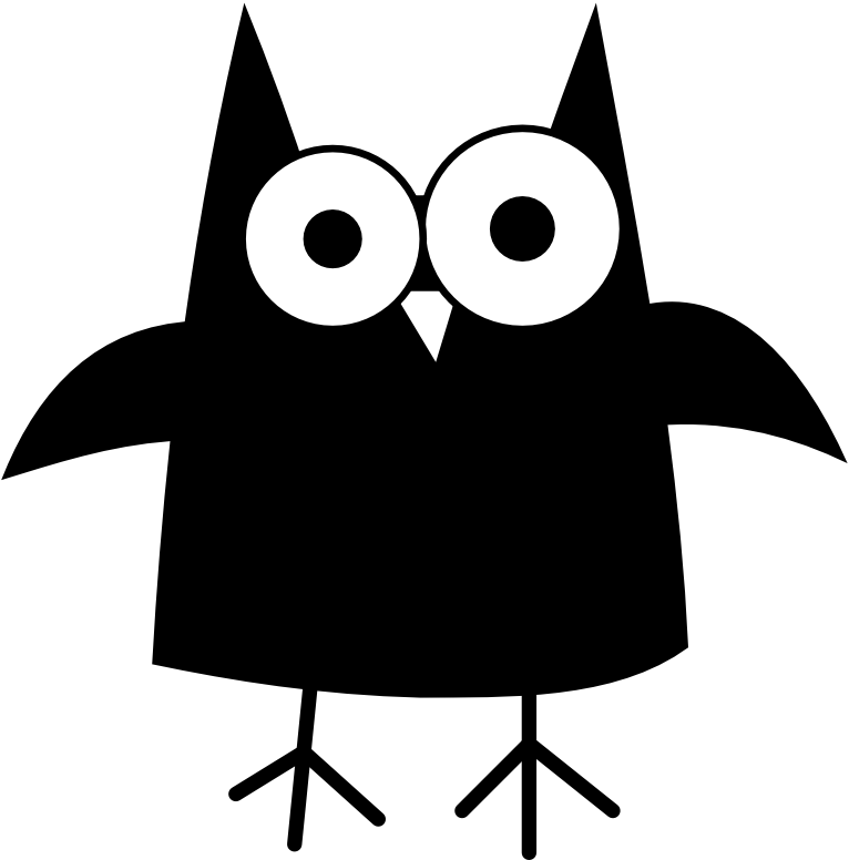 Happy Halloween Owl Clipart - Black Owl Embroidery Design (766x776), Png Download