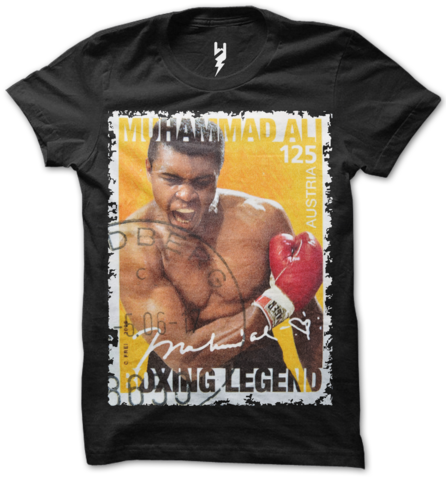 Rare Muhammad Ali Boxing Legend Austria Stamp Design - Mockup (450x600), Png Download